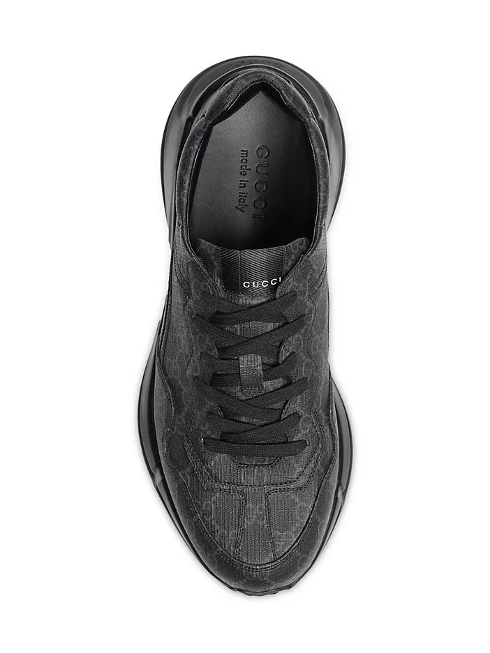 GUCCI GG RHYTON LOGO PRINT SNEAKERS