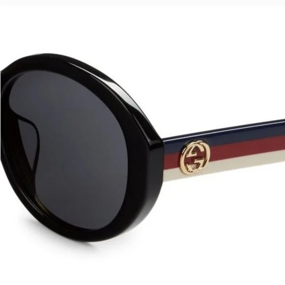GUCCI ROUND WEB SUNGLASSES