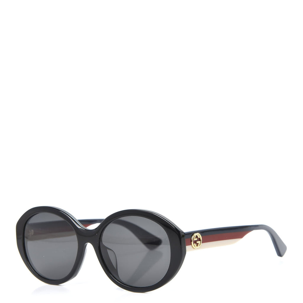 GUCCI ROUND WEB SUNGLASSES