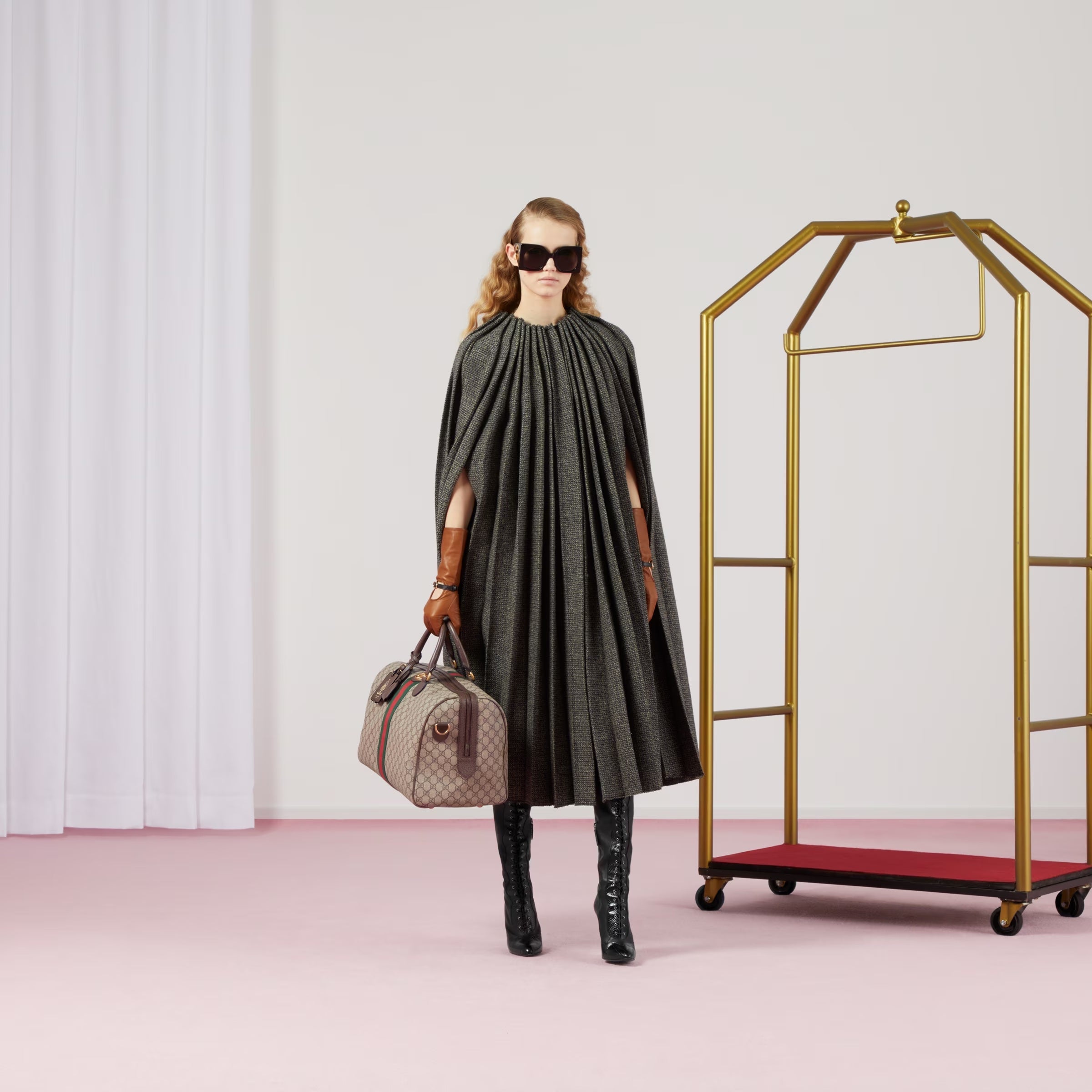 GUCCI GG OPHIDIA SAVOY MEDIUM DUFFLE BAG