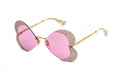 GUCCI SPECIAL EDITION CRYSTAL ENCRUSTED HEART SUNGLASSES