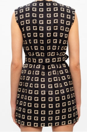 GUCCI SQUARE G FAILLE MINI DRESS