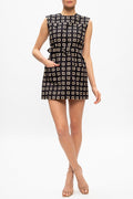 GUCCI SQUARE G FAILLE MINI DRESS
