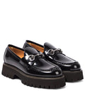 GUCCI SYLKE HORSEBIT PLATFORM CALFSKIN LEATHER LOAFERS