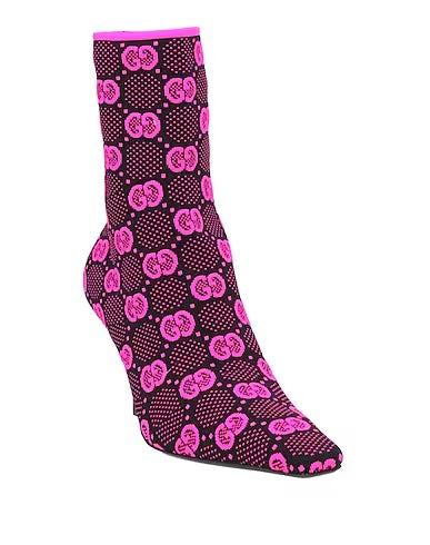 GUCCI TECHNICAL JERSEY KNIT GG MONOGRAM ANKLE BOOTS