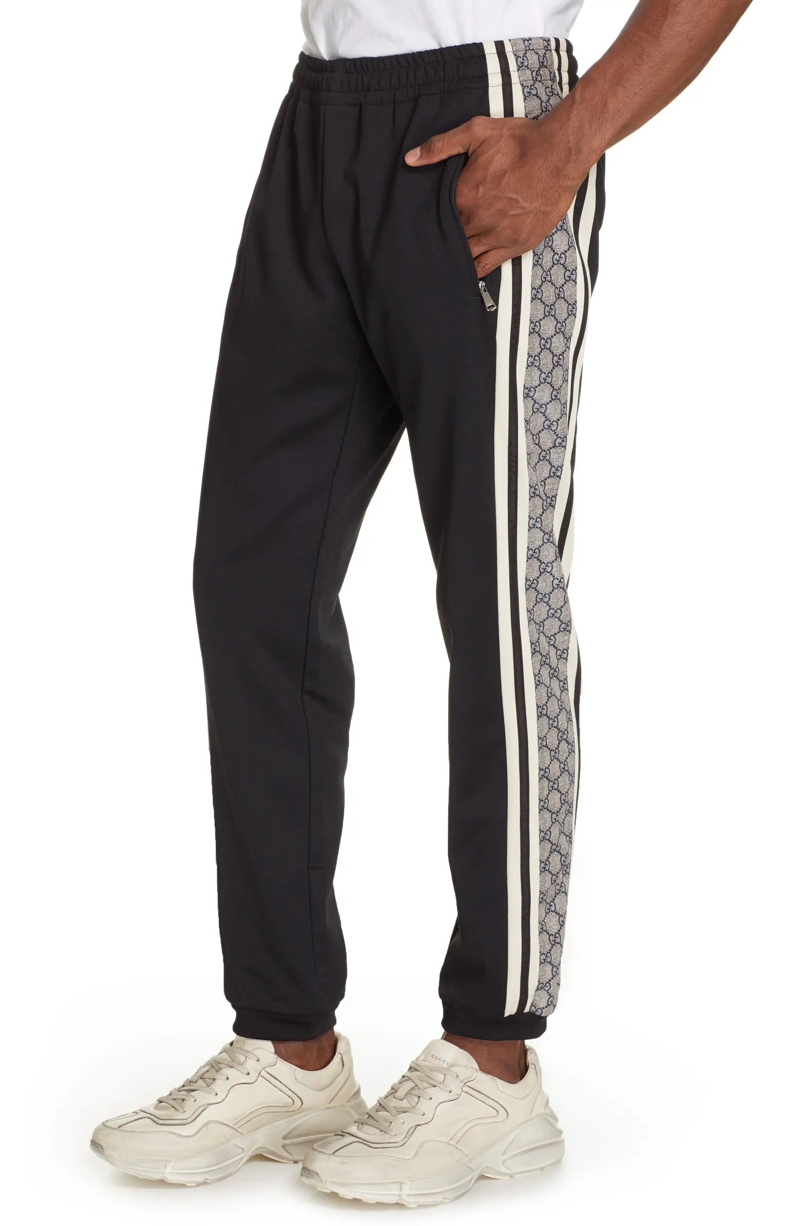 GUCCI TECHNICAL JERSEY OVERSIZED JOGGER PANTS