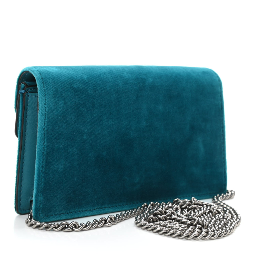 GUCCI DIONYSUS SUPER MINI VELVET SHOULDER BAG