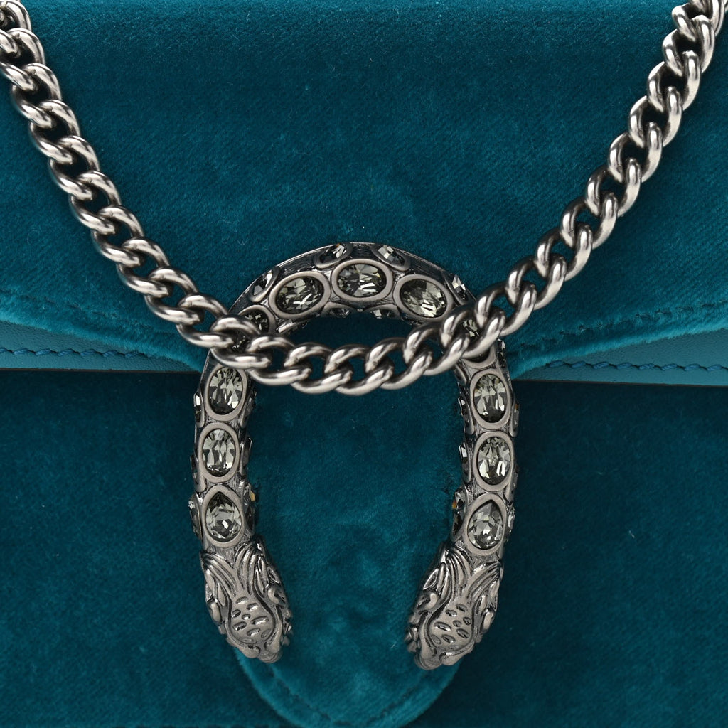 GUCCI DIONYSUS SUPER MINI VELVET SHOULDER BAG
