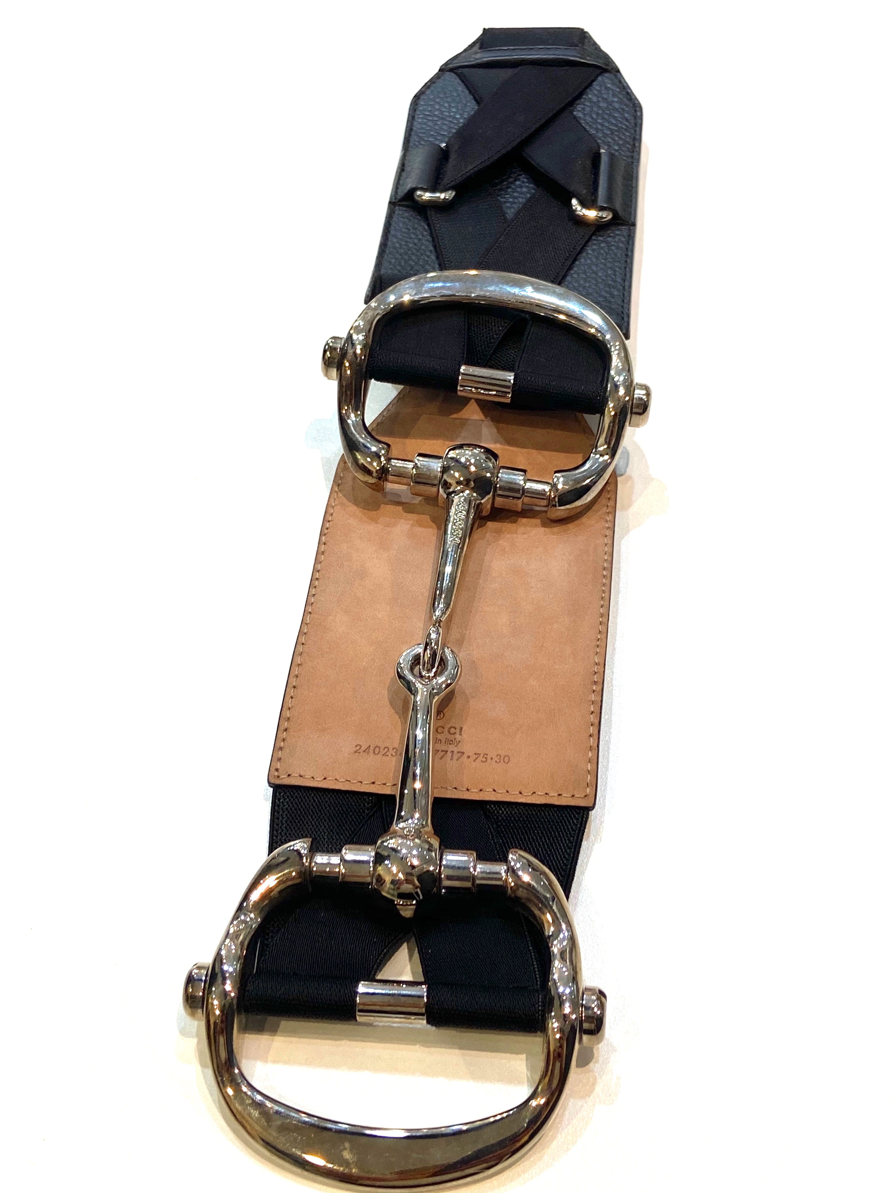 GUCCI VINTAGE HORSEBIT LEATHER BELT