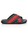 GUCCI WEB PANELED SLIDES