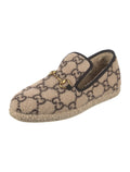 GUCCI WOOL GG MONOGRAM FRIA HORSEBIT LOAFERS