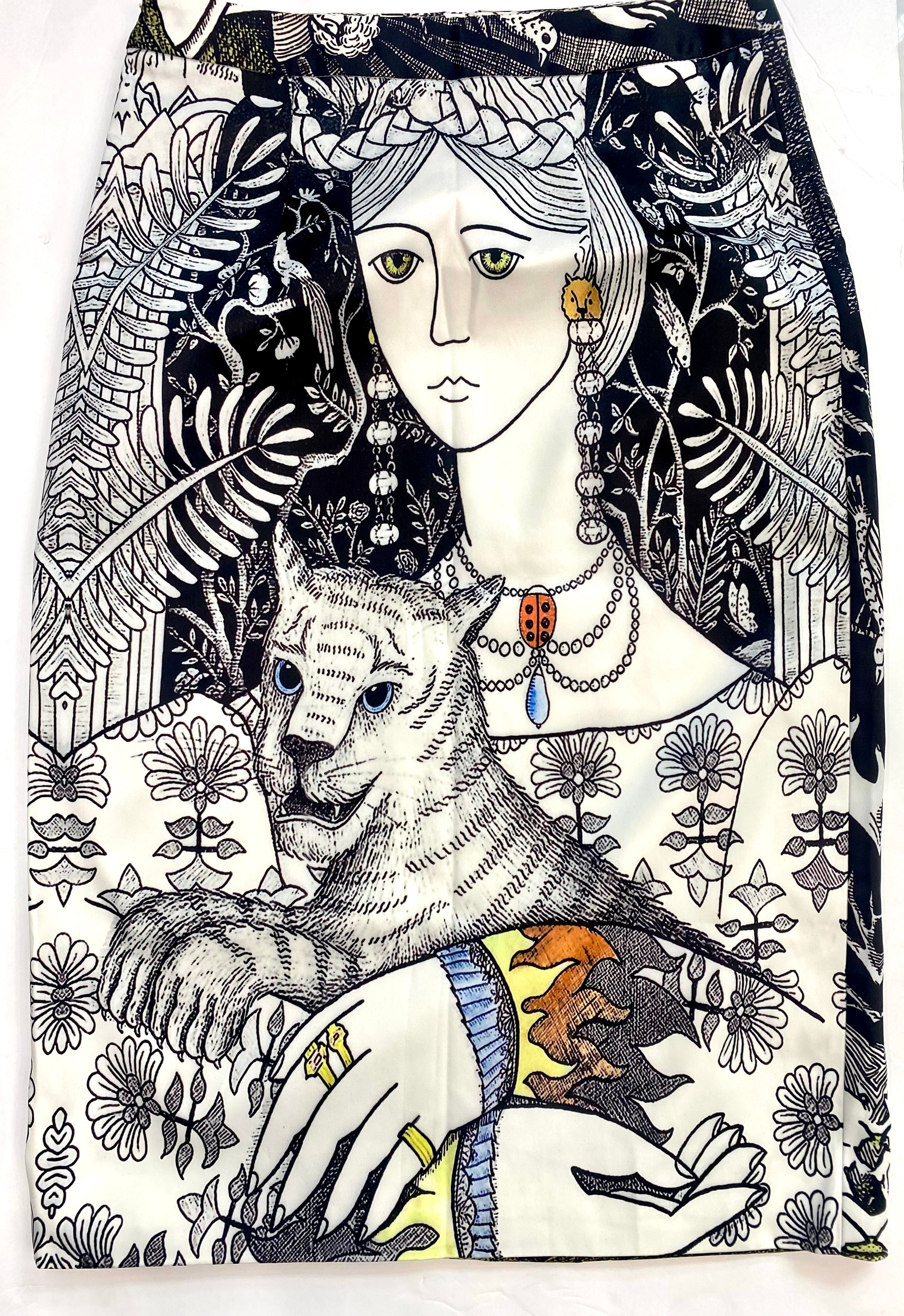 GUCCI X JAYDE FISH PENCIL SKIRT