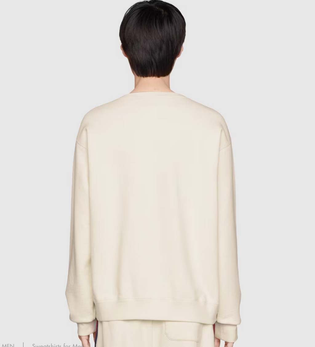 GUCCI X THE NORTH FACE COTTON SWEATER BEIGE
