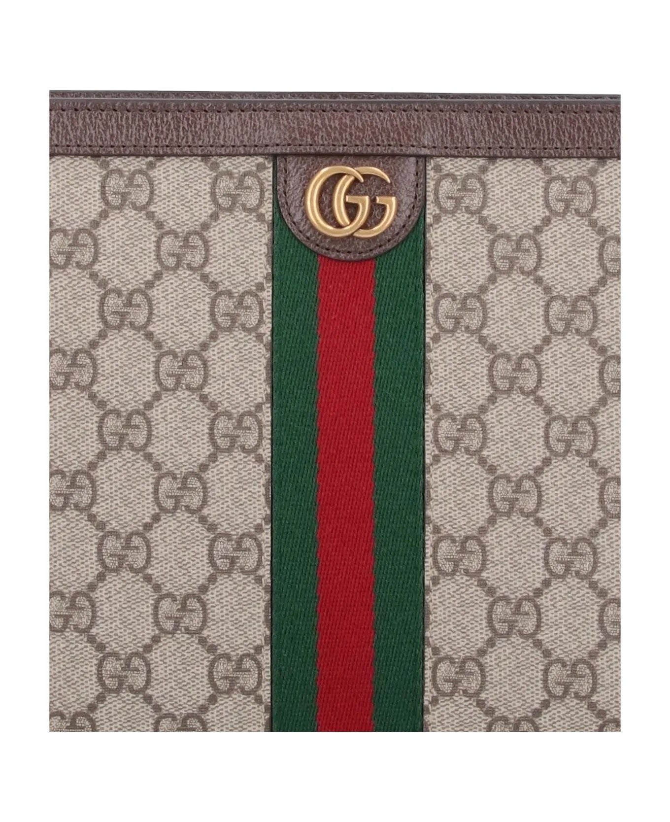GUCCI GG SUPREME OPHIDIA CLUTCH