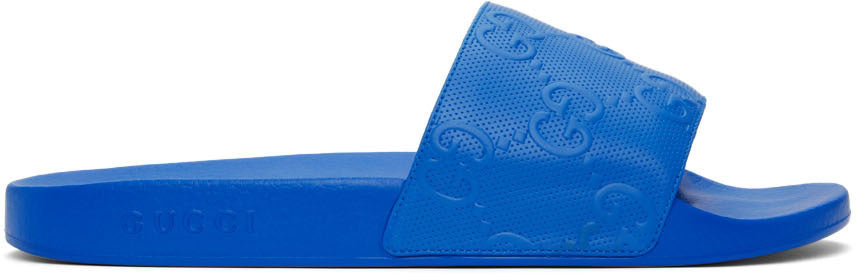 GUCCI GG DEMETRA MEN'S SLIDE SANDALS