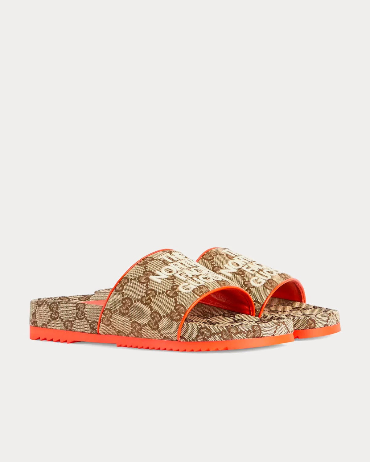 GUCCI X NORTH FACE MONOGRAM SLIDES
