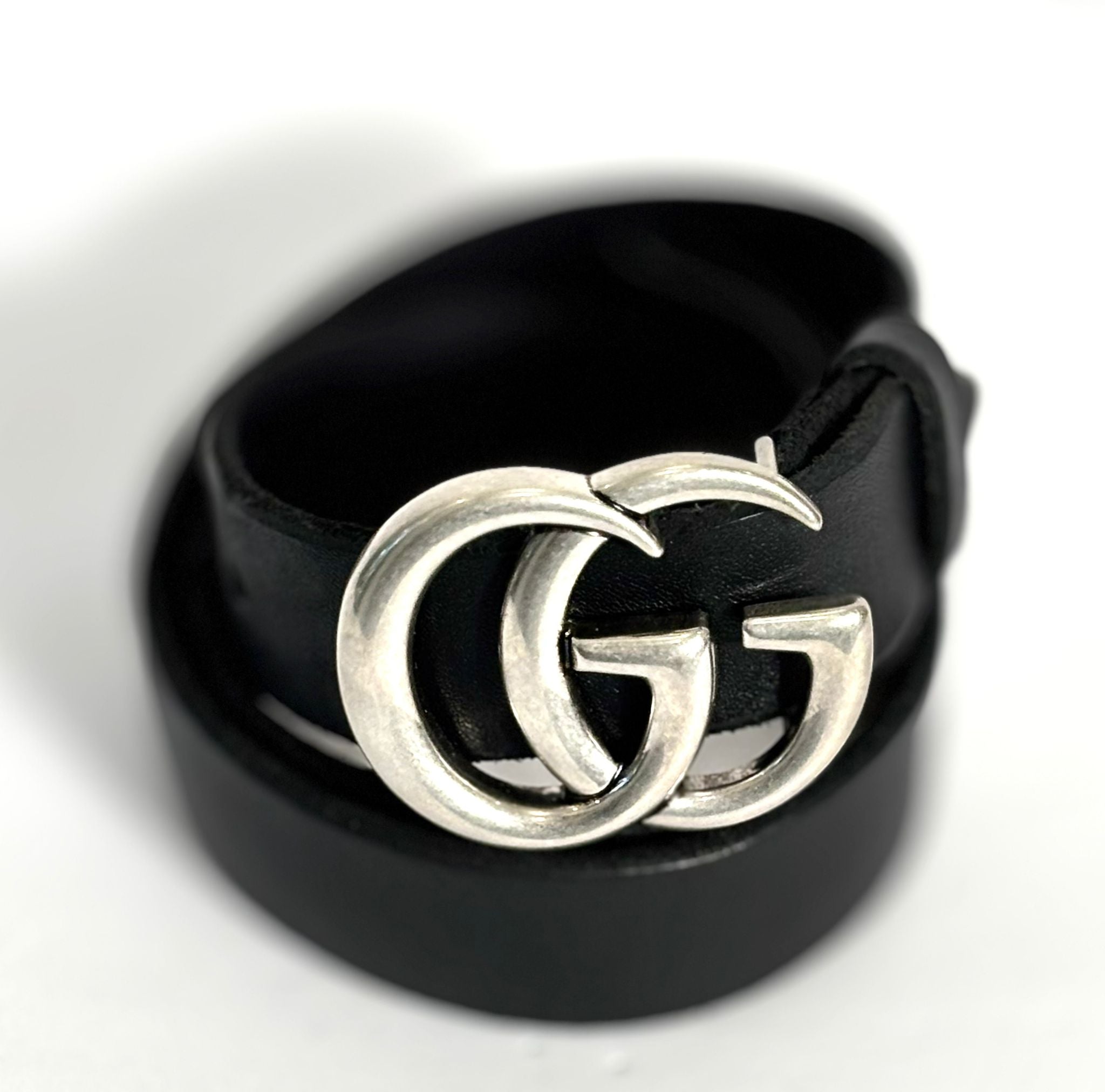 GUCCI GG MARMONT CALFSKIN LEATHER BELT