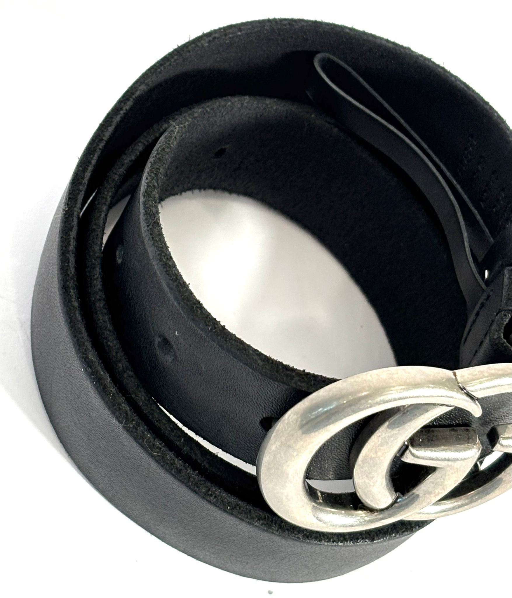 GUCCI GG MARMONT CALFSKIN LEATHER BELT