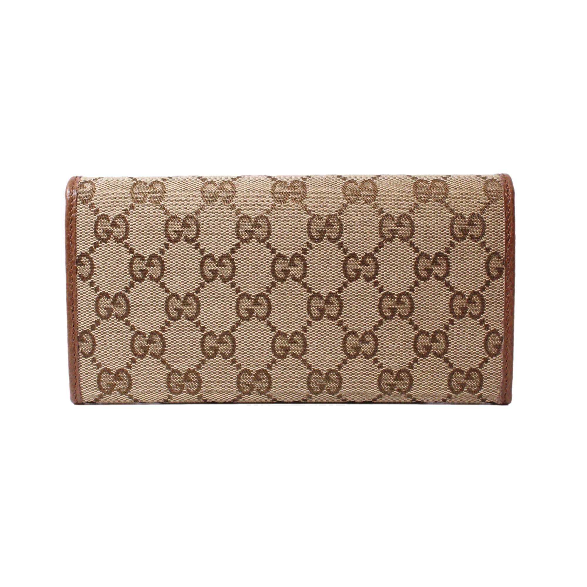 GUCCI GG MONOGRAM LONG WALLET