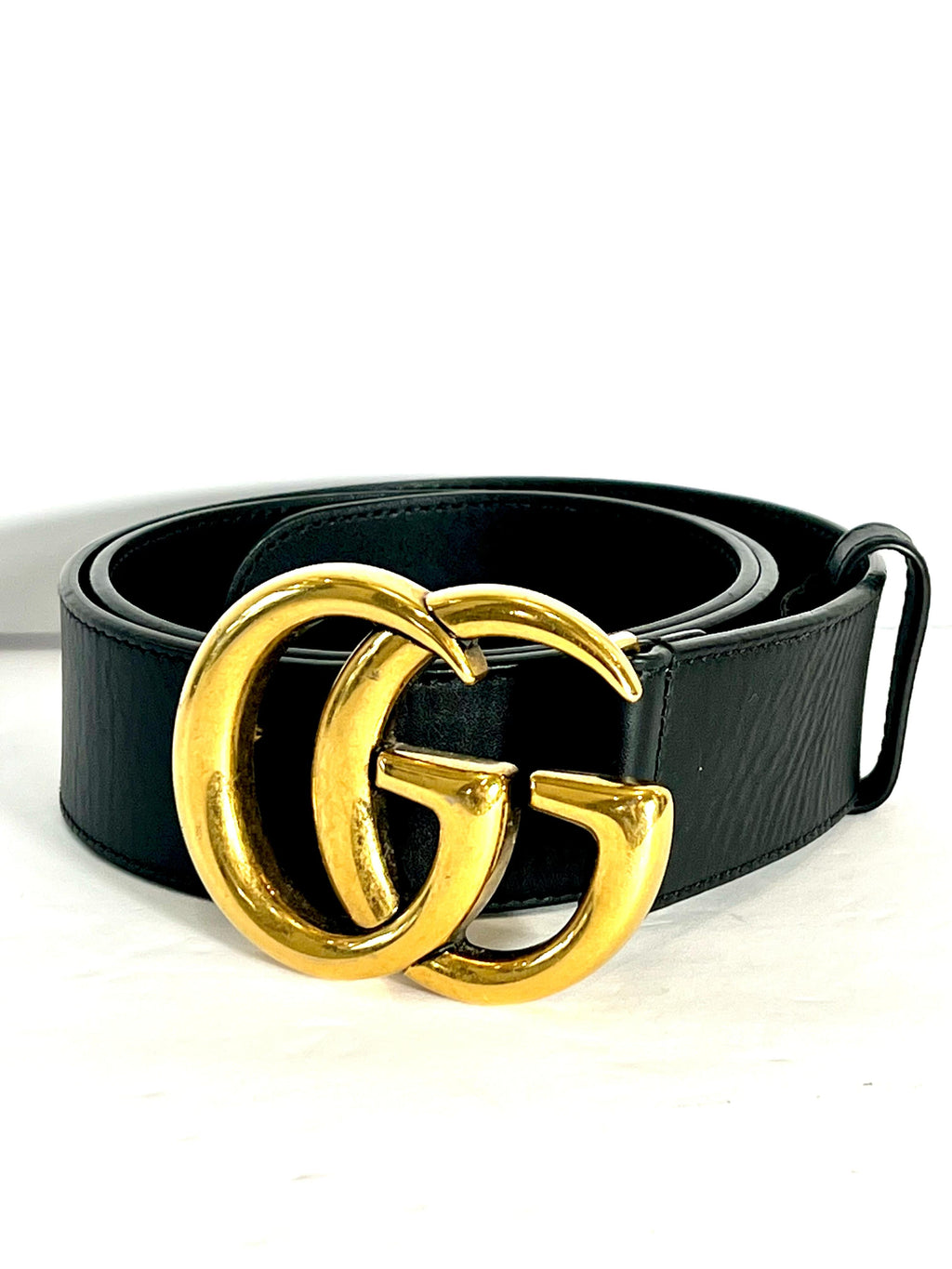 GUCCI GG MARMONT CALFSKIN LEATHER BELT
