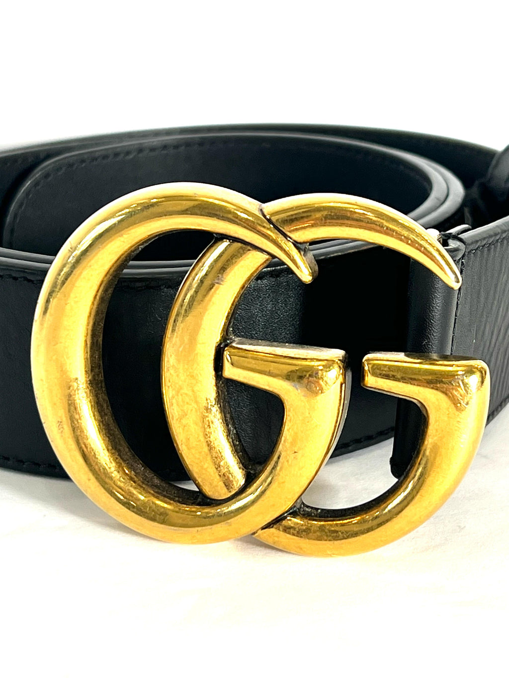GUCCI GG MARMONT CALFSKIN LEATHER BELT