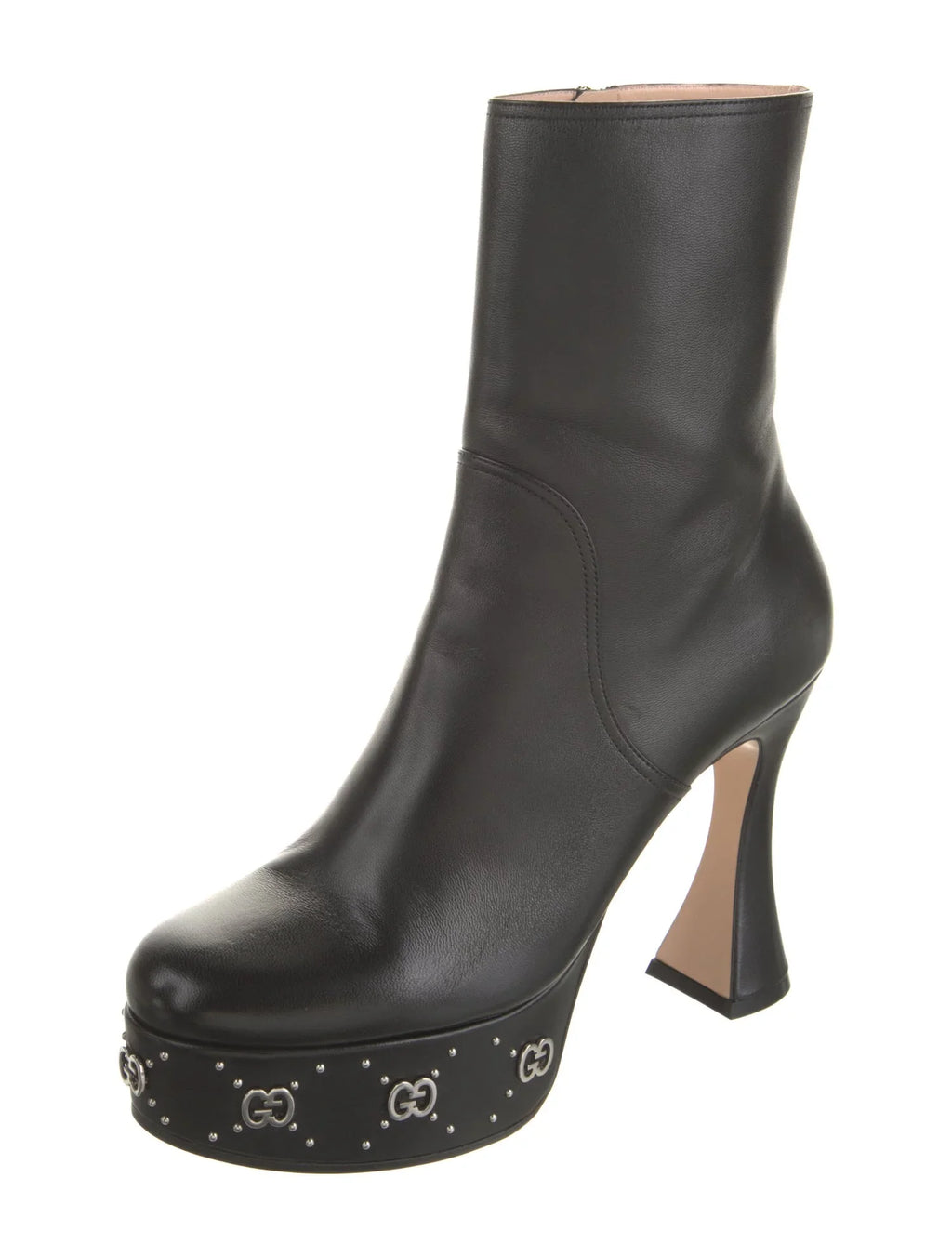 GUCCI GG LEATHER BOOTS
