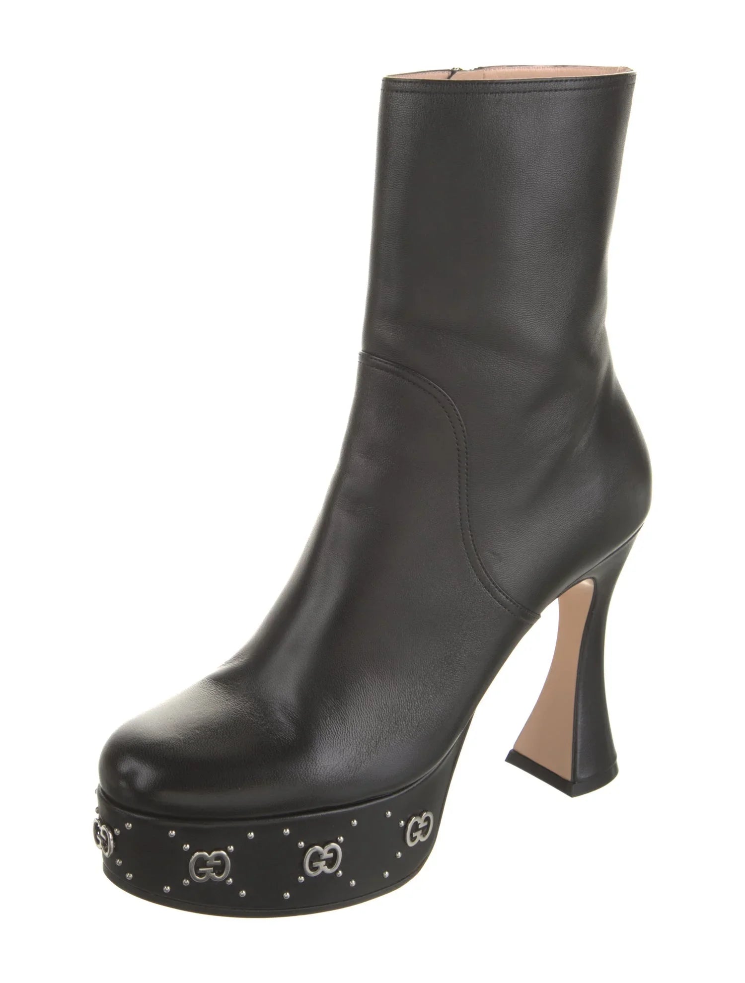 GUCCI GG LEATHER BOOTS