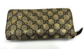 GUCCI GG SUPREME MONOGRAM BEES ZIP AROUND WALLET
