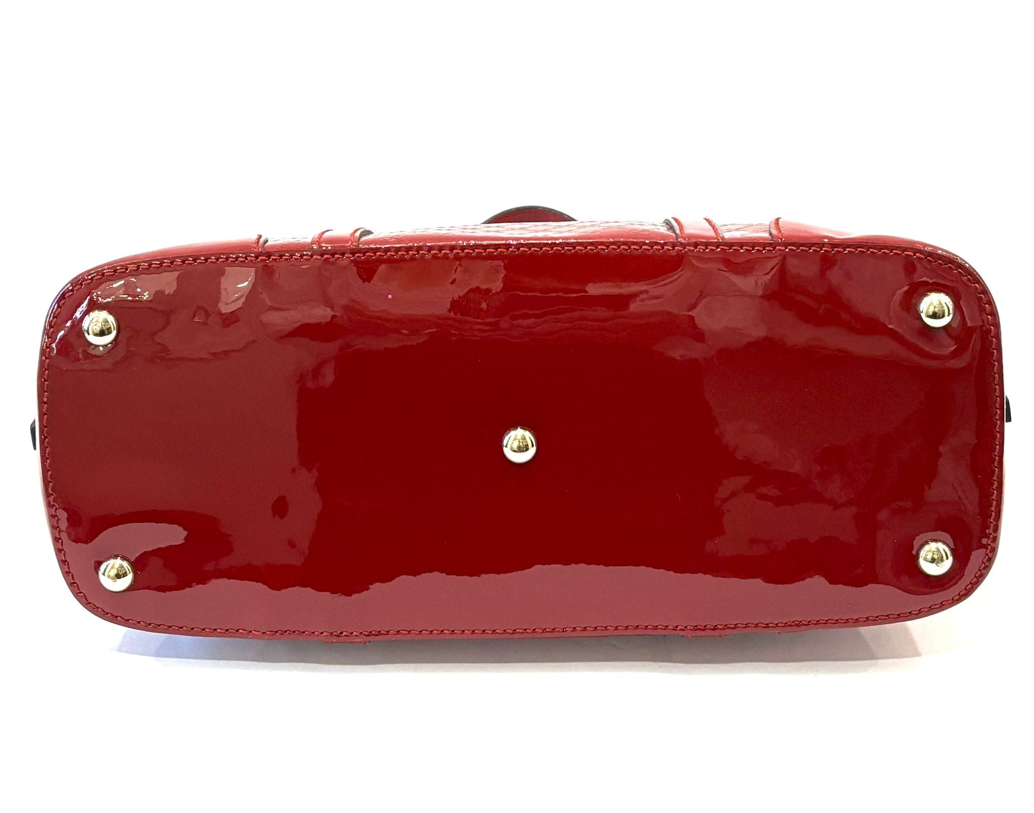 GUCCI MICROGUCCISSIMA NICE MEDIUM RED SHOULDER BAG