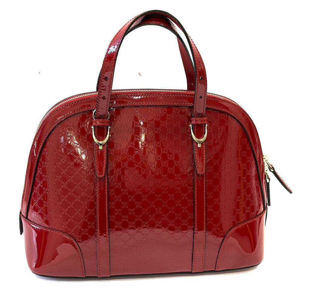 GUCCI MICROGUCCISSIMA NICE MEDIUM RED SHOULDER BAG