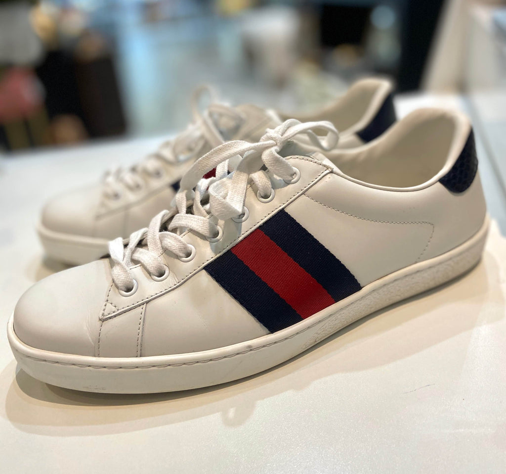 GUCCI NEW ACE LOW TOP SNEAKERS