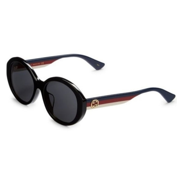 GUCCI ROUND WEB SUNGLASSES
