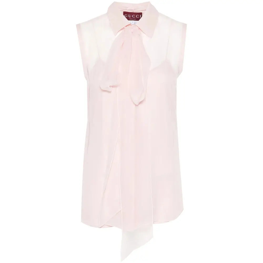 GUCCI SILK CHIFFON BLOUSE SHIRT