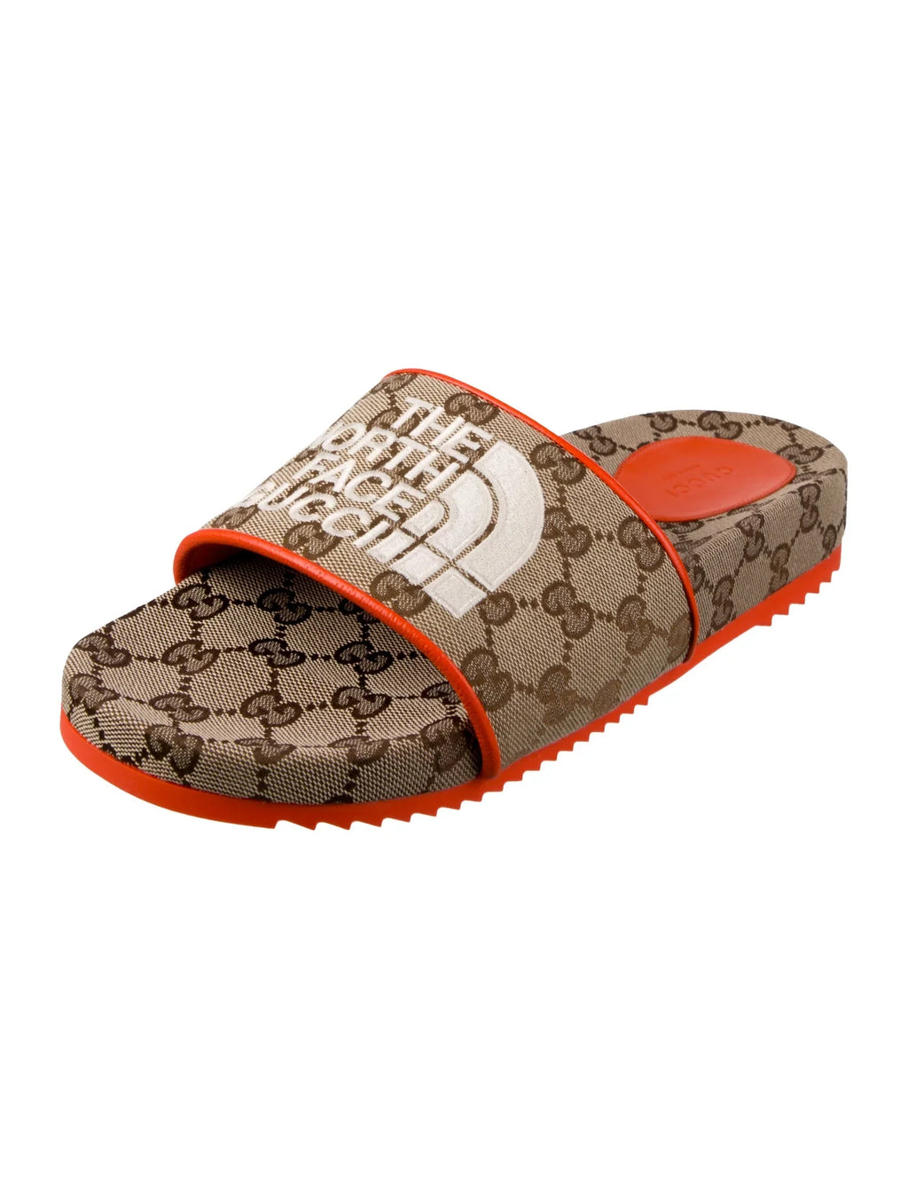 GUCCI X NORTH FACE MONOGRAM SLIDES