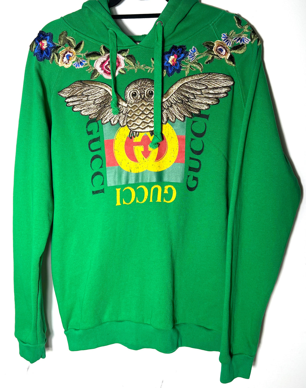 GUCCI EMBROIDERED HOODED SWEATSHIRT