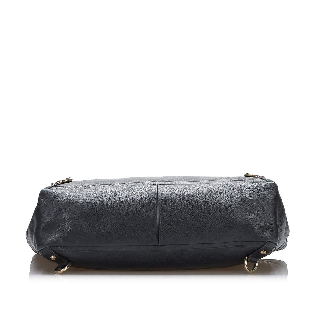 Gucci Abbey D-Ring Leather Tote (SHG-qhPuxB)