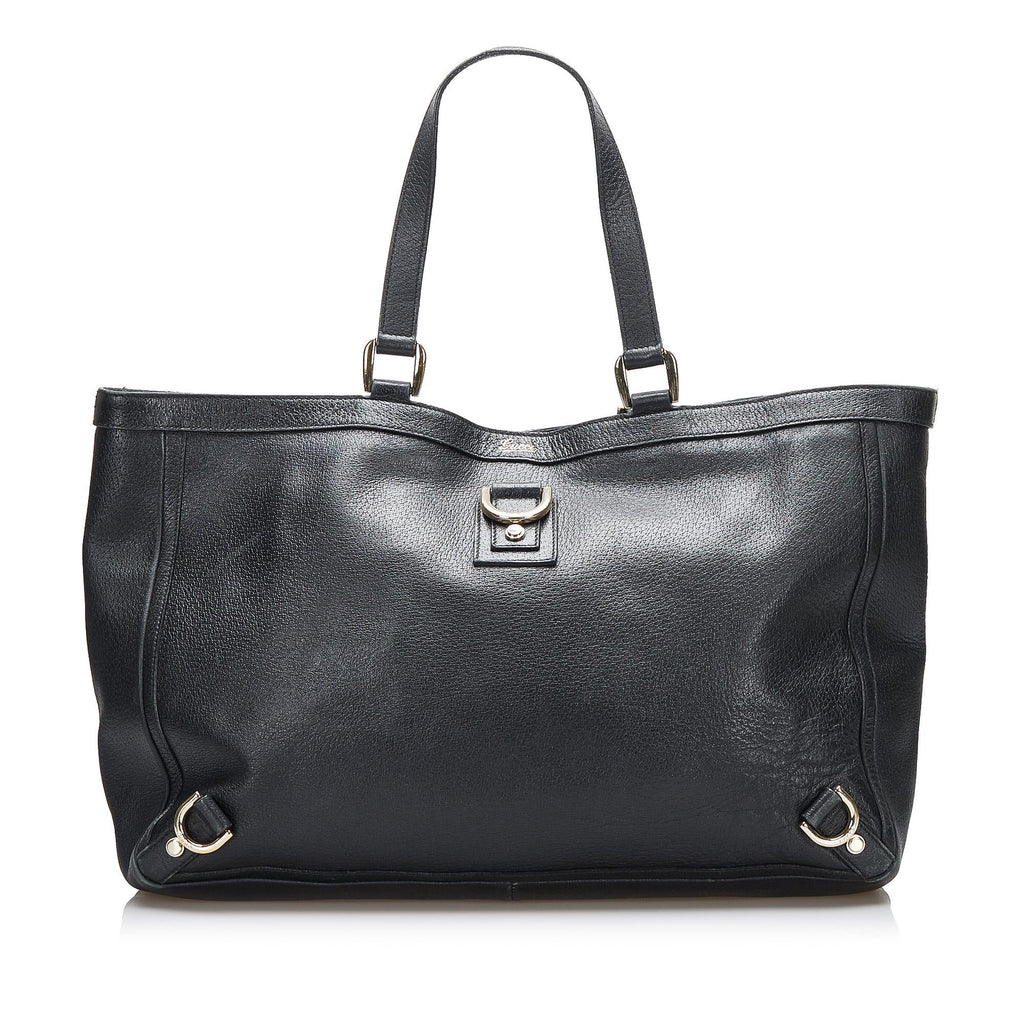 Gucci Abbey D-Ring Leather Tote (SHG-qhPuxB)