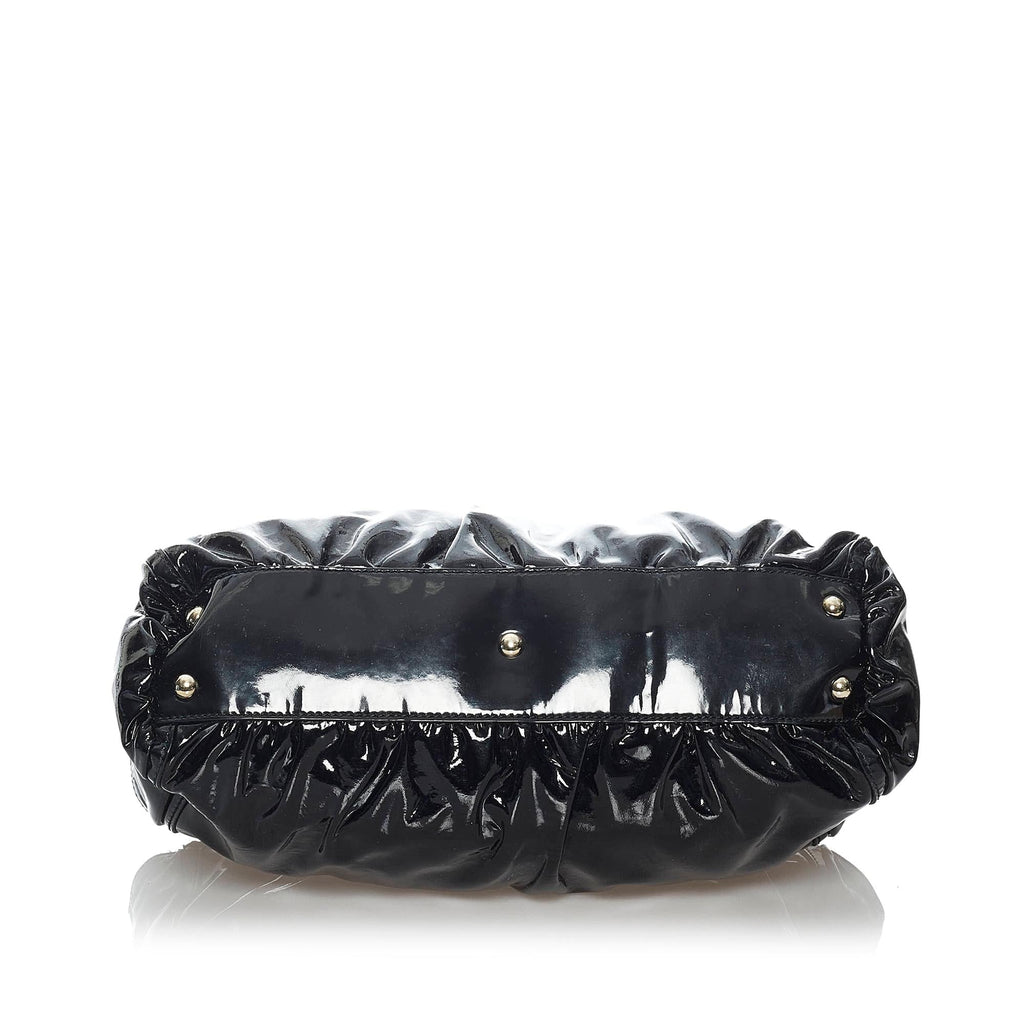 Gucci Abbey D-Ring Patent Leather Shoulder Bag (SHG-30321)