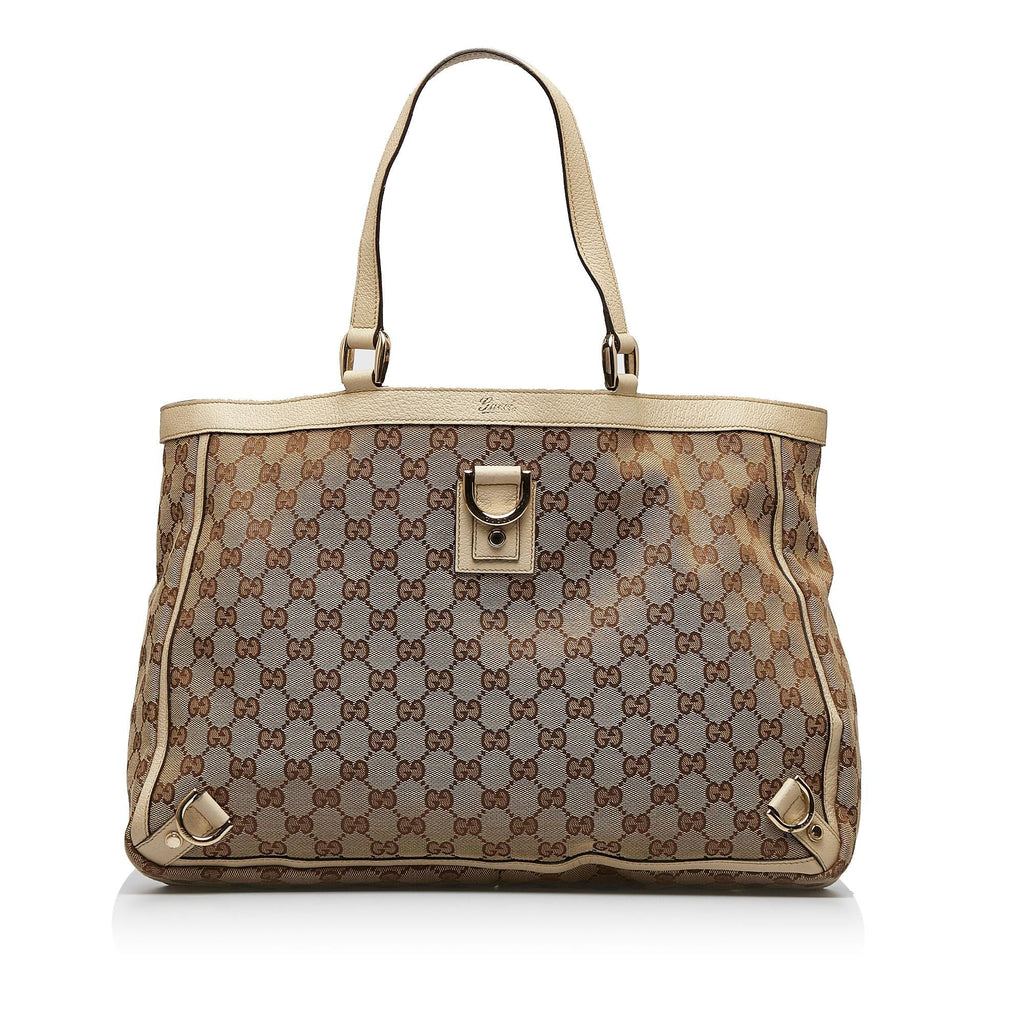 Gucci Abbey GG Canvas Tote (SHG-KlNn76)