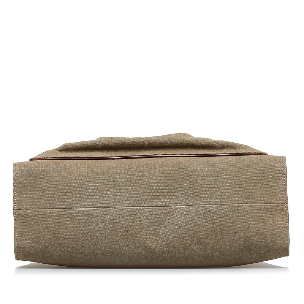 Gucci Bamboo Canvas Tote Bag (SHG-Rl4F7t)
