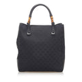 Gucci Bamboo GG Canvas Tote Bag (SHG-18213)