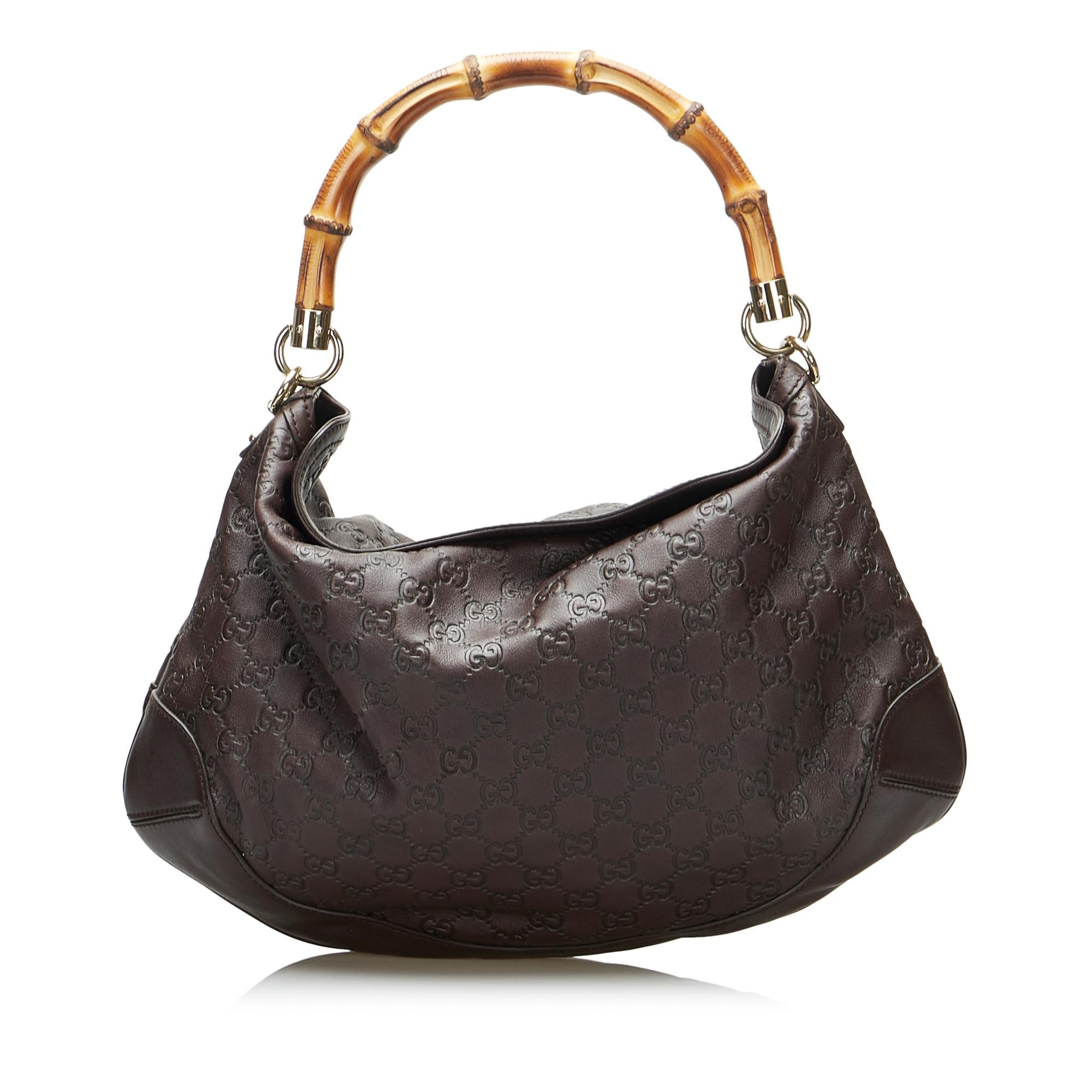 Gucci Bamboo Guccissima Peggy Tote Bag (SHG-PzT5KG)