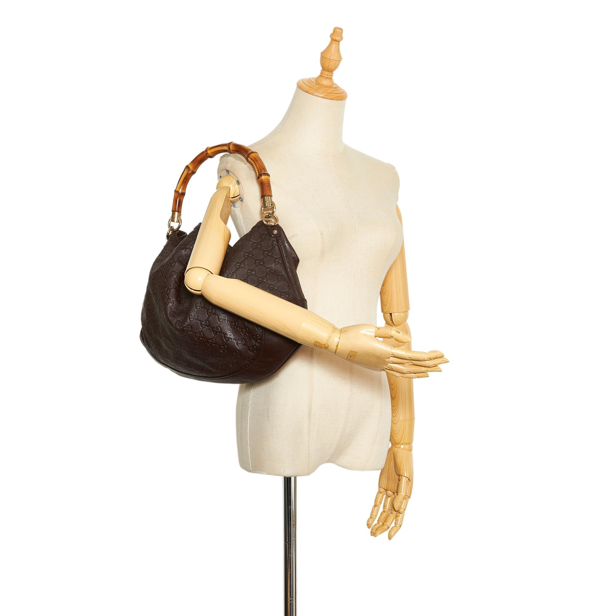 Gucci Bamboo Guccissima Peggy Tote Bag (SHG-PzT5KG)