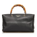 Gucci Bamboo Shopper Leather Satchel (SHG-dP6JxK)