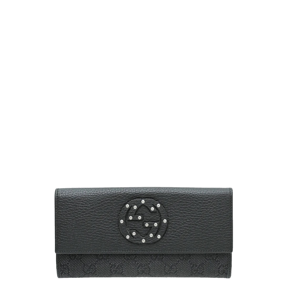 GUCCI STUDDED INTERLOCKING G CONTINENTAL WALLET