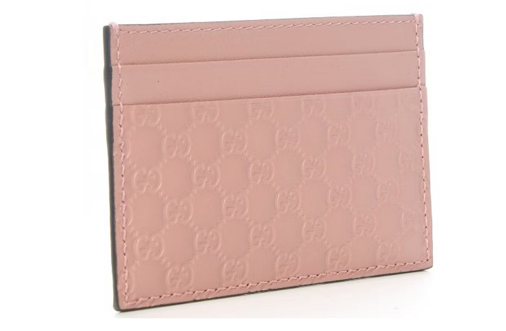 GUCCI GG MICROGUCCISSIMA LEATHER CARD CASE