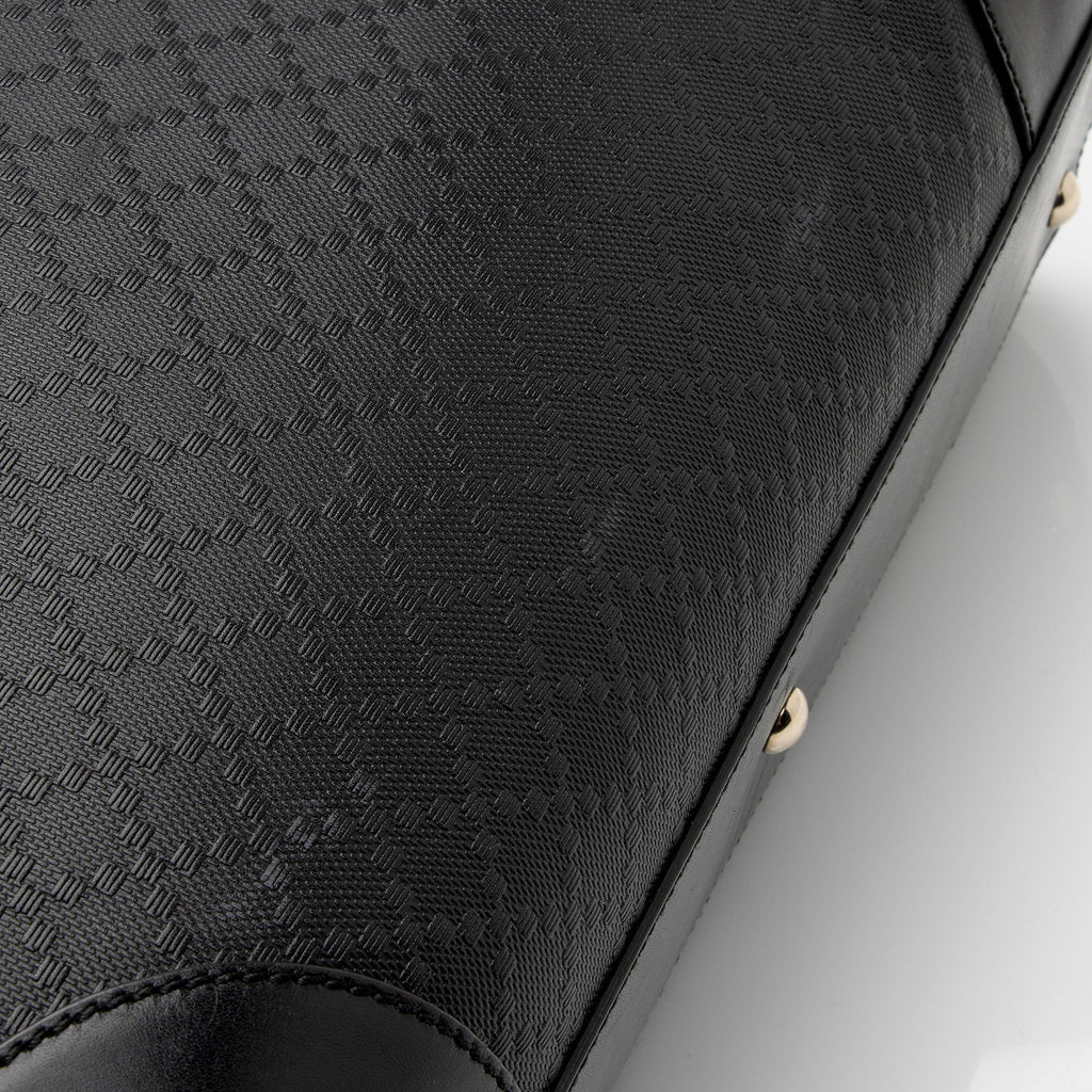 Gucci Diamante Leather Bright Medium Tote (SHF-wVVyJu)