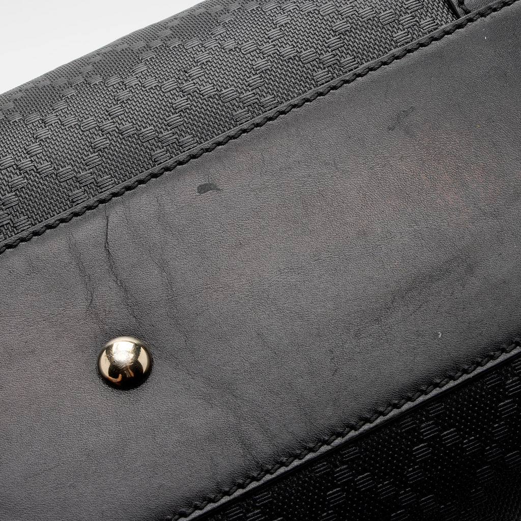 Gucci Diamante Leather Bright Medium Tote (SHF-wVVyJu)