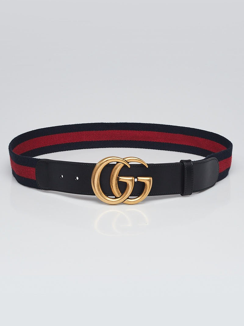Gucci Double G Buckle Web Belt