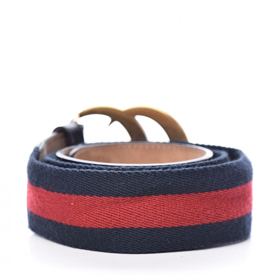 Gucci Double G Buckle Web Belt